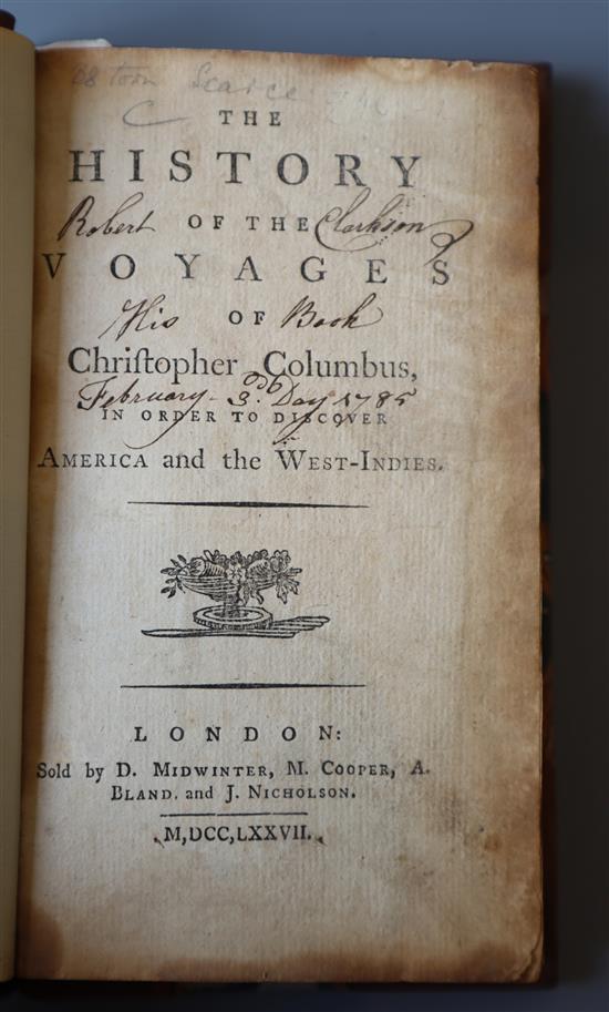 Columbus, Christopher - The History of the Voyages of Christopher Columbus in order to Discover America